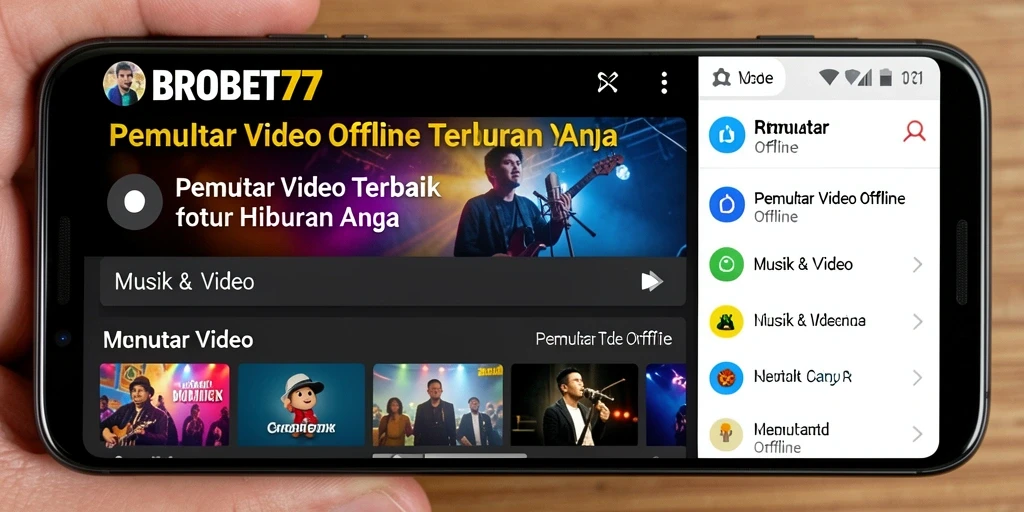 Antarmuka BROBET77 yang sederhana dan fungsional.