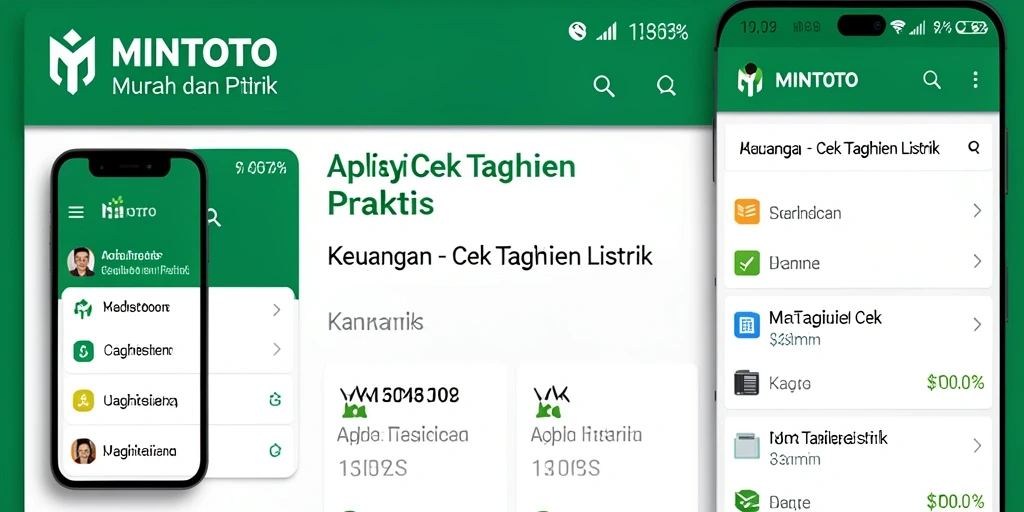 Antarmuka MINTOTO yang menampilkan cek tagihan listrik.
