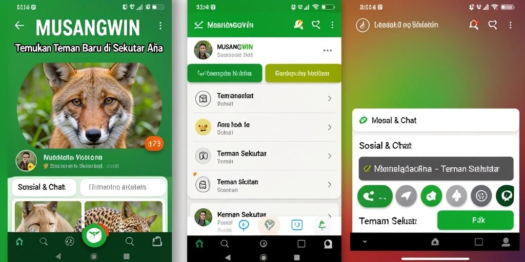 Tampilan antarmuka MUSANGWIN yang ramah pengguna dan mudah dinavigasi.