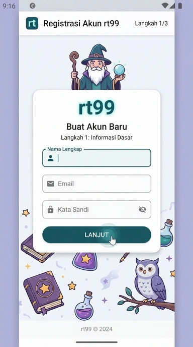 Panduan Lengkap Buat Akun Baru rt99